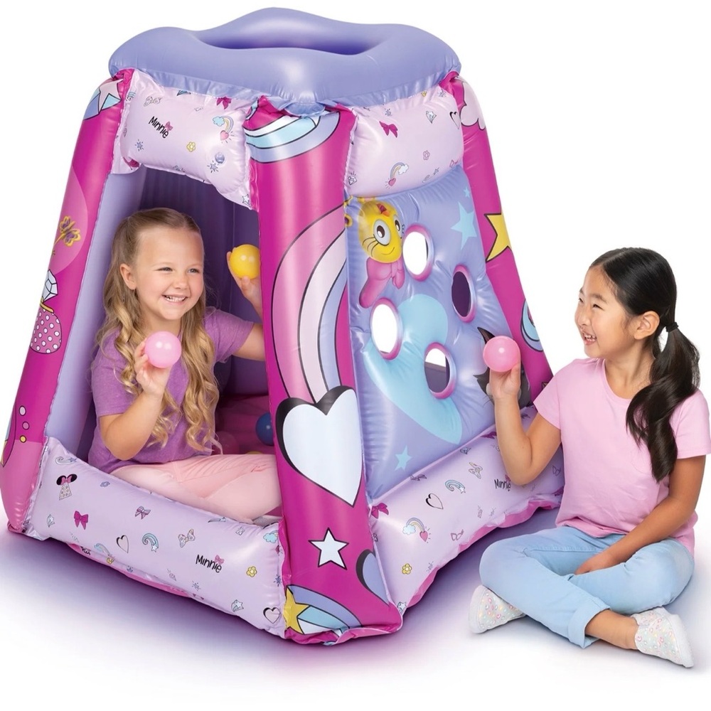 DISNEY Minnie Mouse Indoor Inflatable Pool for Preschoolers with 20 balls . NEW